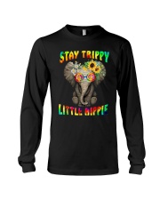 Stay trippy little hippie elephant tie dye Long Sleeve Tee tile