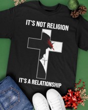 Christian It's Not A Religion God Classic T-Shirt apparel-classic-tshirt-lifestyle-back-69