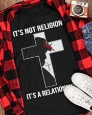 Christian It's Not A Religion God Classic T-Shirt apparel-classic-tshirt-lifestyle-front-163