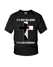 Christian It's Not A Religion God Youth T-Shirt tile