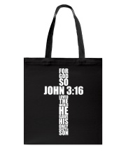 John 3 16 Christian Cross Bible Tote Bag tile