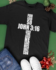 John 3 16 Christian Cross Bible Classic T-Shirt apparel-classic-tshirt-lifestyle-back-69