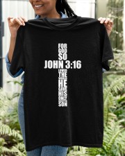 John 3 16 Christian Cross Bible Classic T-Shirt apparel-classic-tshirt-lifestyle-front-130