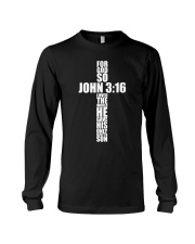 John 3 16 Christian Cross Bible Long Sleeve Tee tile