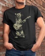 Cat Playing Acoustic Guitar Cool Classic T-Shirt apparel-classic-tshirt-lifestyle-26