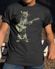 Cat Playing Acoustic Guitar Cool Classic T-Shirt apparel-classic-tshirt-lifestyle-28