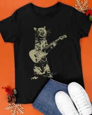 Cat Playing Acoustic Guitar Cool Classic T-Shirt apparel-classic-tshirt-lifestyle-front-83