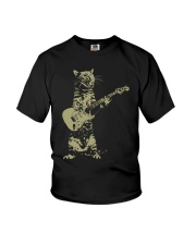 Cat Playing Acoustic Guitar Cool Youth T-Shirt tile