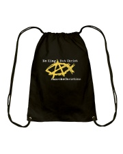 AnarchoChristian No King But Christ Drawstring Bag tile