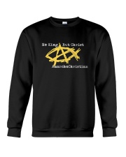 AnarchoChristian No King But Christ Crewneck Sweatshirt tile