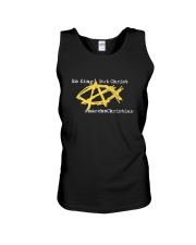 AnarchoChristian No King But Christ Unisex Tank tile