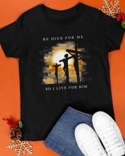 Christian Bible Jesus Died For Me Classic T-Shirt apparel-classic-tshirt-lifestyle-front-83