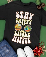 Stay Trippy Little Hippie Glass Van Car Camping Classic T-Shirt apparel-classic-tshirt-lifestyle-back-69