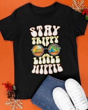 Stay Trippy Little Hippie Glass Van Car Camping Classic T-Shirt apparel-classic-tshirt-lifestyle-front-83
