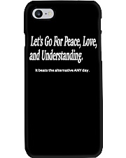 Peace Love Understanding Positive Vibes Phone Case tile