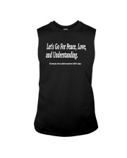 Peace Love Understanding Positive Vibes Sleeveless Tee tile