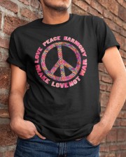 Tie Dye Hippie Style Peace Sign Classic T-Shirt apparel-classic-tshirt-lifestyle-26