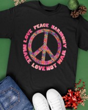 Tie Dye Hippie Style Peace Sign Classic T-Shirt apparel-classic-tshirt-lifestyle-back-69