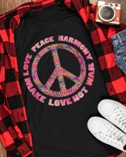 Tie Dye Hippie Style Peace Sign Classic T-Shirt apparel-classic-tshirt-lifestyle-front-163