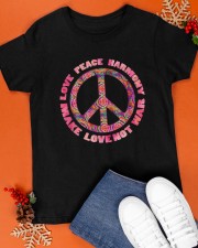 Tie Dye Hippie Style Peace Sign Classic T-Shirt apparel-classic-tshirt-lifestyle-front-83