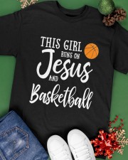 This Girl Runs On Jesus Basketball Christian Classic T-Shirt apparel-classic-tshirt-lifestyle-back-69