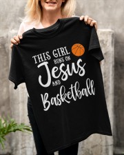 This Girl Runs On Jesus Basketball Christian Classic T-Shirt apparel-classic-tshirt-lifestyle-front-117