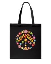 Peace Love Tie Die Hippie Tote Bag tile
