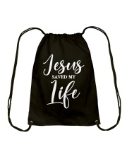 Jesus Saved My Life Drawstring Bag tile