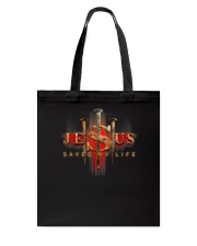 Jesus Saved My Life Christian Prayer Tote Bag tile