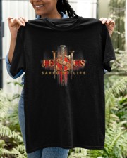 Jesus Saved My Life Christian Prayer Classic T-Shirt apparel-classic-tshirt-lifestyle-front-130