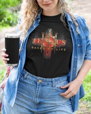 Jesus Saved My Life Christian Prayer Classic T-Shirt custom-t-shirts-classic-lifestyle-front-388