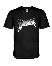 Bass Guitar Heavy Metal Rock Band V-Neck T-Shirt tile