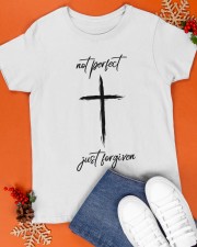 Not perfect just forgiven Christ Classic T-Shirt apparel-classic-tshirt-lifestyle-front-83