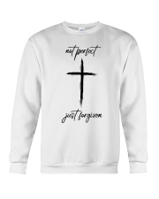 Not perfect just forgiven Christ Crewneck Sweatshirt tile