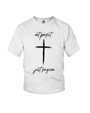 Not perfect just forgiven Christ Youth T-Shirt tile