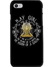 May girl gypsy lioness hippie retro Phone Case tile