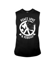 Cute Peace Love Pitbulls Sleeveless Tee tile