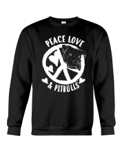 Cute Peace Love Pitbulls Crewneck Sweatshirt tile