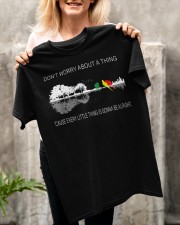 Be Alright Hippie Three Little Bird Guitar Classic T-Shirt apparel-classic-tshirt-lifestyle-front-117