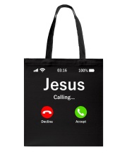 Jesus Is Calling Tote Bag tile