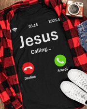 Jesus Is Calling Classic T-Shirt apparel-classic-tshirt-lifestyle-front-163