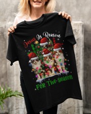 Cats Jesus Is Reason For The Season Classic T-Shirt apparel-classic-tshirt-lifestyle-front-117