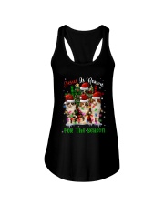 Cats Jesus Is Reason For The Season Ladies Flowy Tank tile