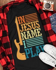In Jesus Name I Play Guitar Christian Classic T-Shirt apparel-classic-tshirt-lifestyle-front-163