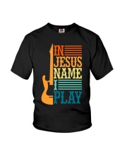 In Jesus Name I Play Guitar Christian Youth T-Shirt tile