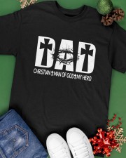 Dad Christian Man Of God Hero Jesus Classic T-Shirt apparel-classic-tshirt-lifestyle-back-69