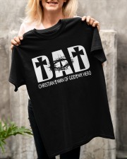 Dad Christian Man Of God Hero Jesus Classic T-Shirt apparel-classic-tshirt-lifestyle-front-117