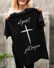 Not perfect just forgiven Jesus Classic T-Shirt apparel-classic-tshirt-lifestyle-front-117