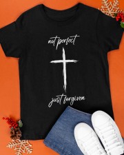 Not perfect just forgiven Jesus Classic T-Shirt apparel-classic-tshirt-lifestyle-front-83