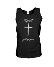 Not perfect just forgiven Jesus Unisex Tank tile